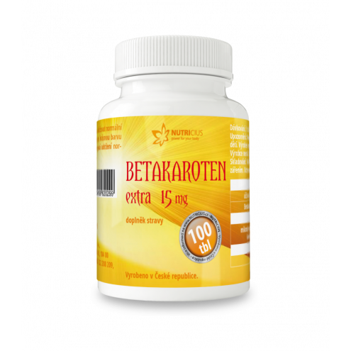 NUTRICIUS Betakaroten EXTRA - Бета-каротин 15мг 100 тбл